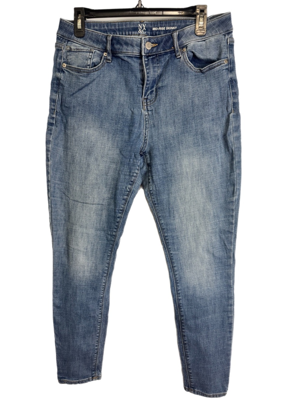 New York & Company Skinny Jeans in Light Blue Wash